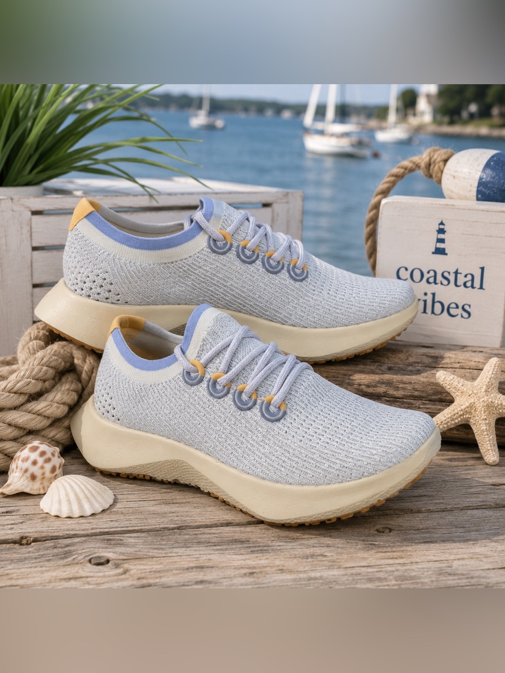 Allbirds Tree Dasher 2 Men’s 8 Blizzard Multi Beige Hush Running Shoes NIB